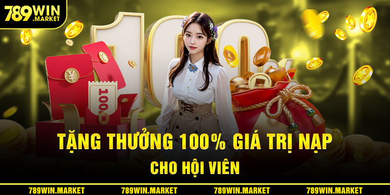Tặng thưởng 100% giá trị nạp cho thành viên cũ quay lại